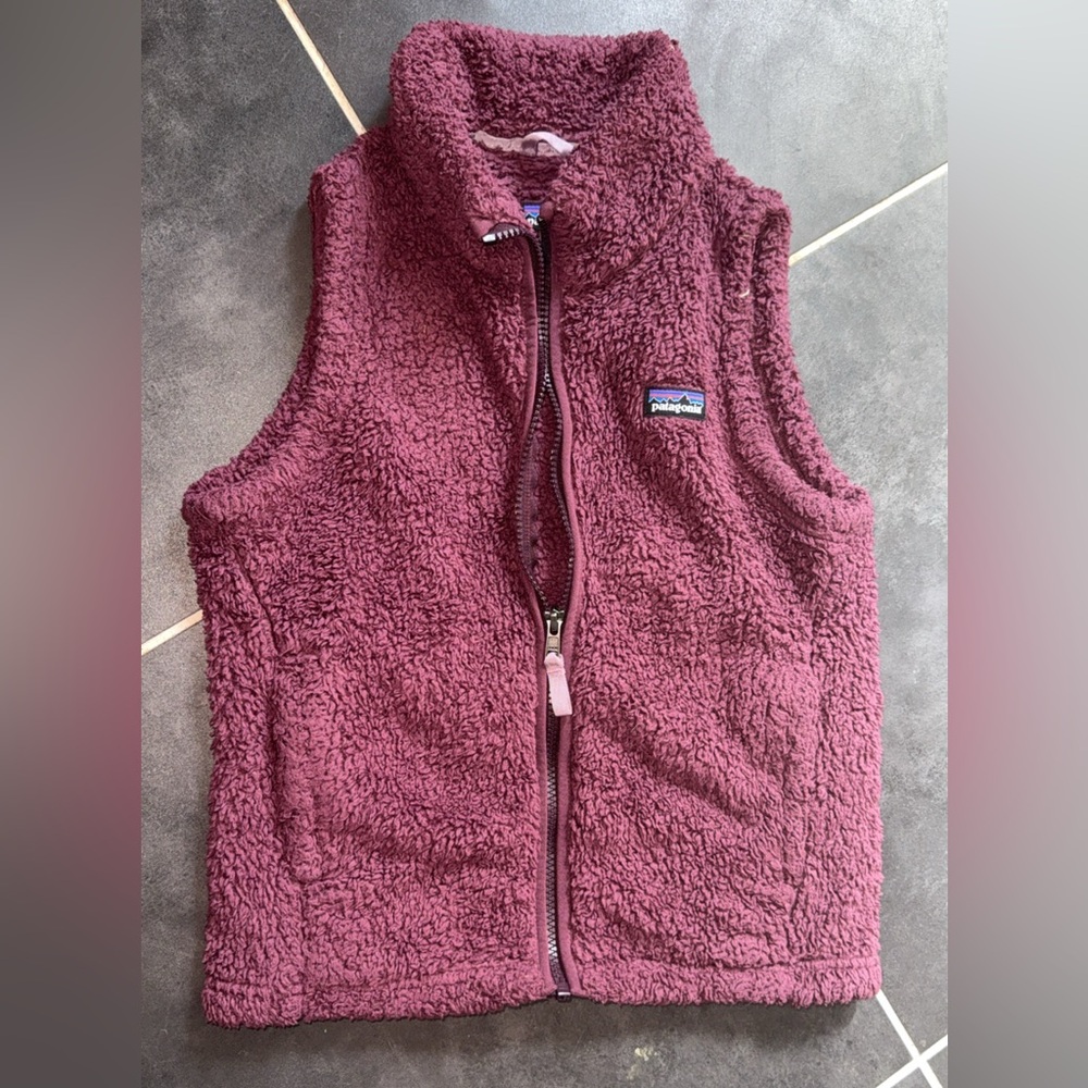 Patagonia Kids Fleece Vest - Burgundy